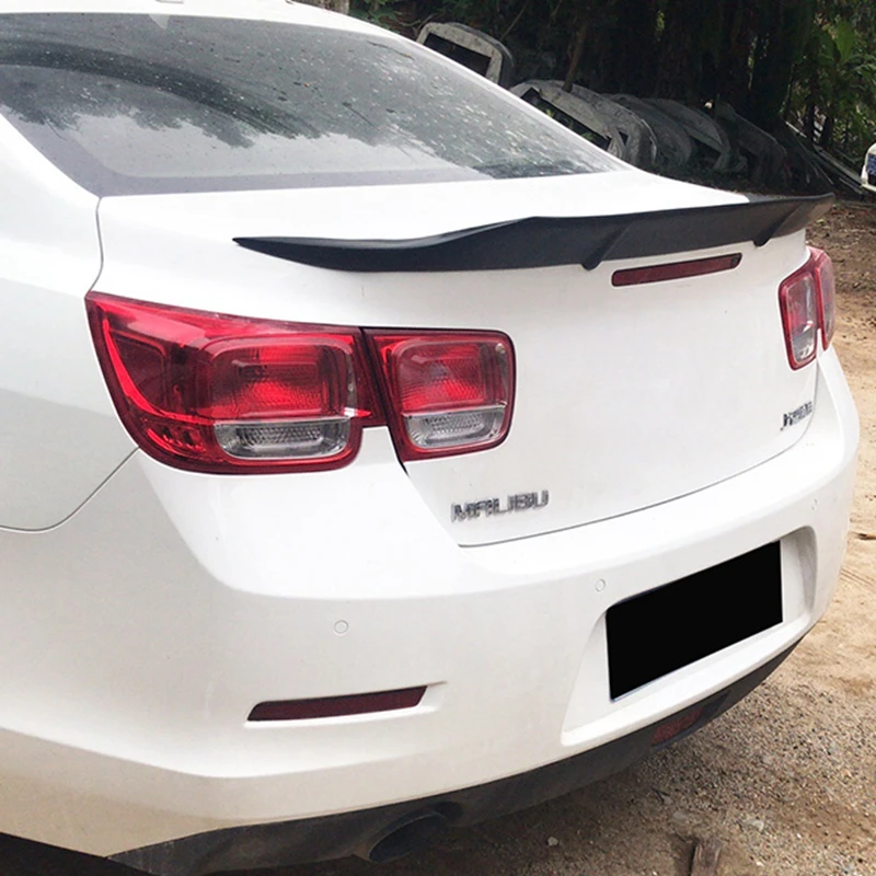 For Chevrolet Malibu Spoiler 2012 13 14 15 16 17 18 Year Glossy Carbon Fiber/FRP Rear Wing R Style Accessories Car Refitt