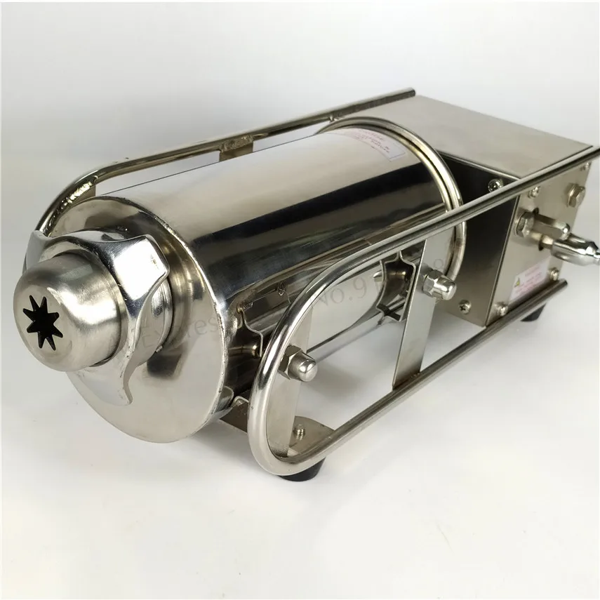 Churro Extruder 2L Horizontal Spanish Churros Machine Stainless Steel Sausage Filling Machine 3 Options