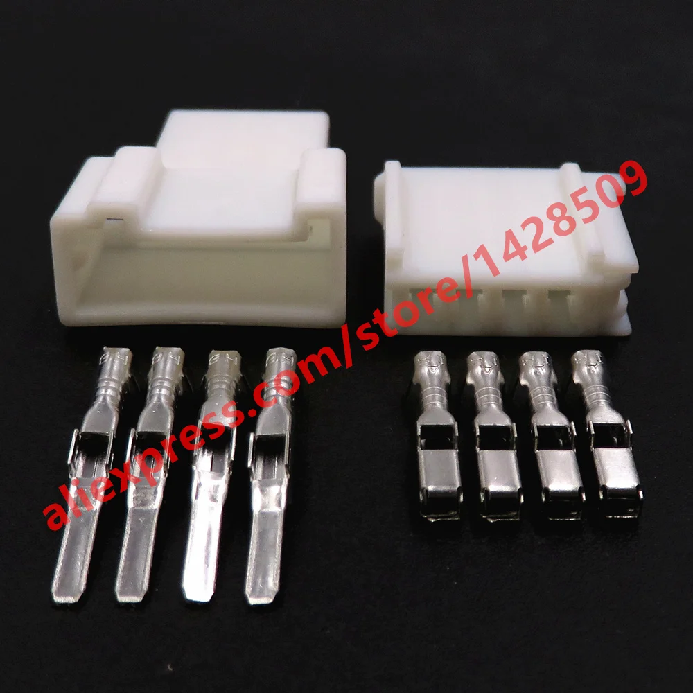 1 Set 4 Pin 12874 Car Tweeter Loudspeaker Horn Wiring Socket Auto Electric Wire Unsealed Connector For Toyota