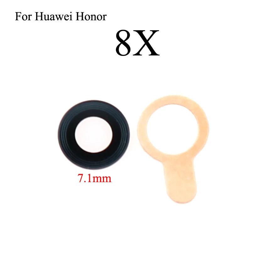 Yuxi เลนส์ด้านหลังกล้องเลนส์สำหรับ Huawei Honor 10 8X 7C 7A 6X 6A 5C 5X Play ซ่อม Sqare อะไหล่