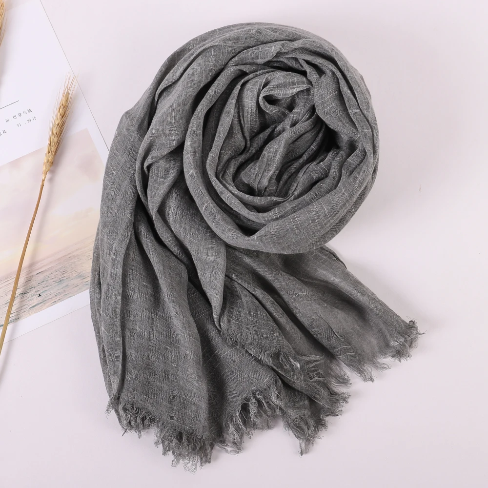 Luxury brand 2021 Autumn Winter Women Scarf Beach Shawl Cotton lady Fashion Scarves Bandana pashmina Muslim wraps hijab Muffler