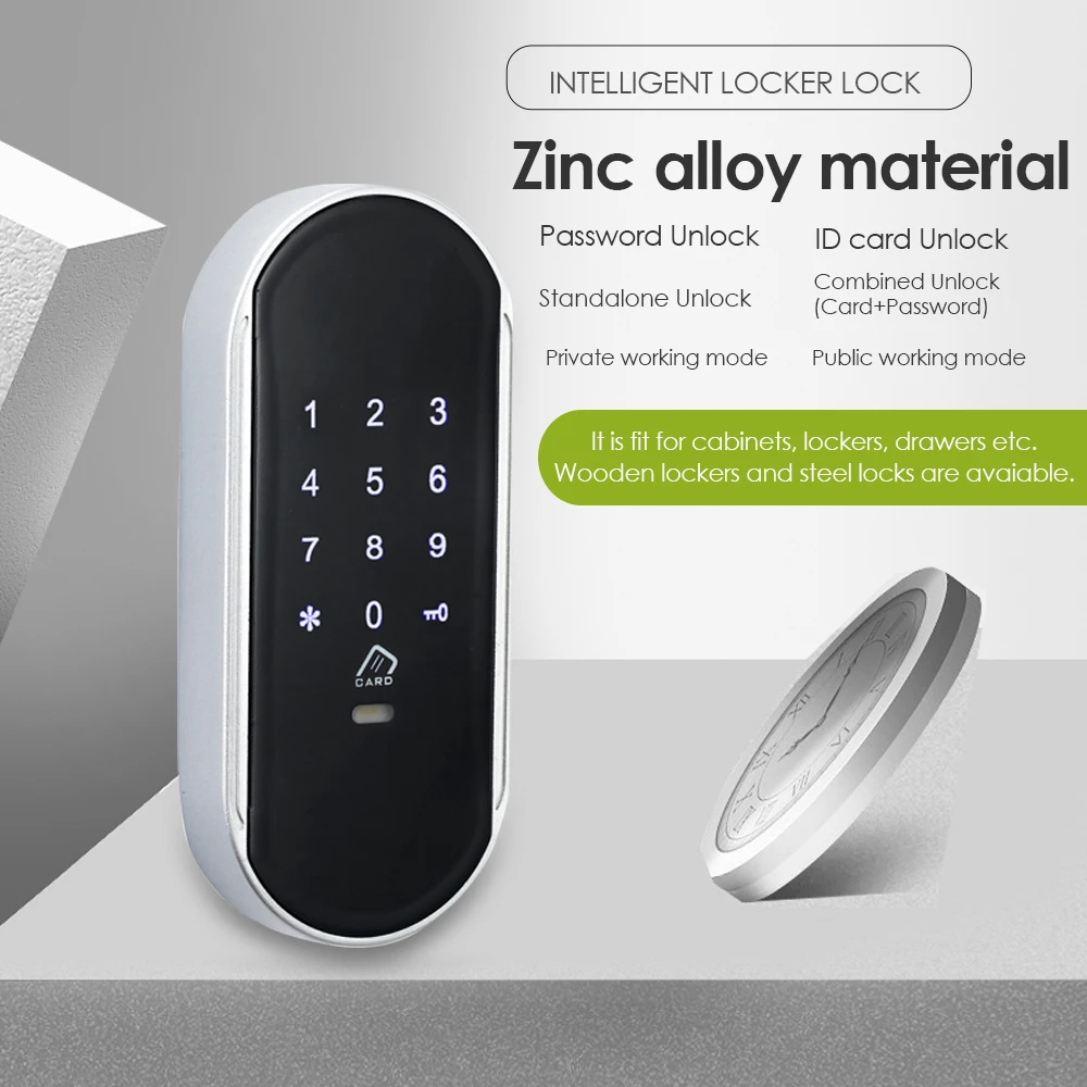 Smart digital inteligente door lock keyless locker lock for cabinets