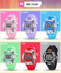 SYNOKE Fashion Children Watch Girls Boys LED Digital Sport Watch Kids Alarm Date Watch Gift for kid Reloj Nino XQ