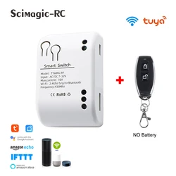 1CH Tuya Wifi Smart Switch Relay Module Switch 7V-32V 85-250V WIFI Receiver Timer Smart Life APP Remote Control Alexa Google