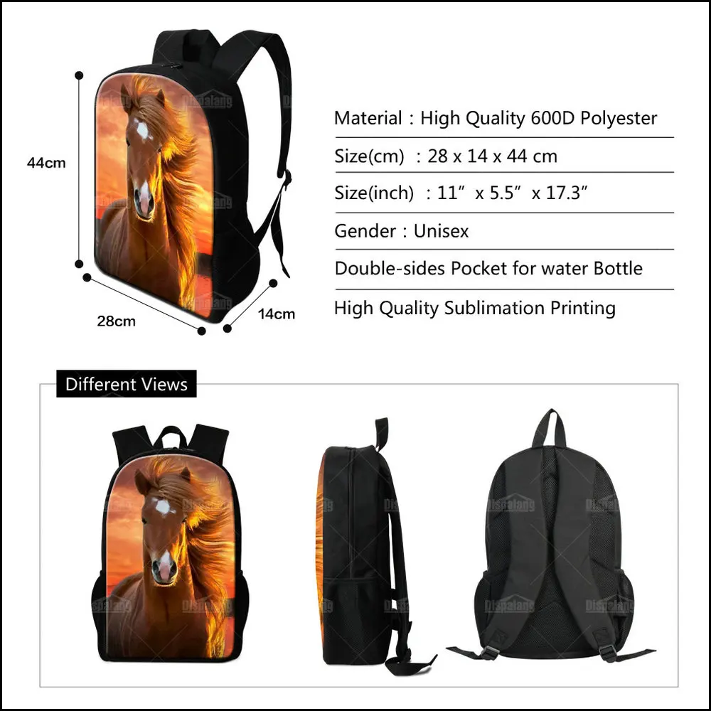 Dispalang 3D Printing Footballs Soccers Middle School Student Backpack Basketballs Mochila Escolar Children Shoulder Bags Rugzak