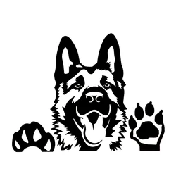 S51897 # Various Sizes/Colors Car Stickers Vinyl Decal German Shepherd Dog  Motorcycle Decorative Accessories Creative Laptop