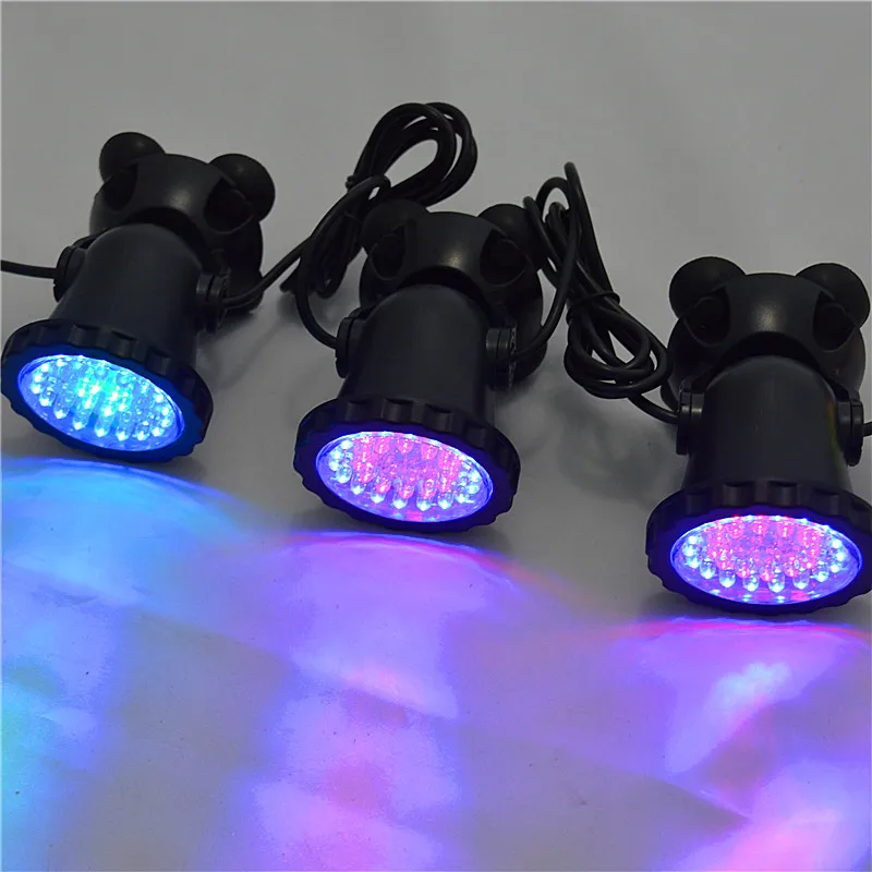 3 in1 IR Remote Control RGB submersible Spotlight Underwater Aquarium Fish Tank Pool Pond Garden Fountain Lamp IP68 Multicolor