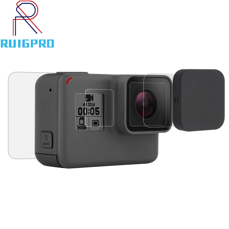 

Tempered Glass Film LCD HD Screen Protector+Housing Lens Protector for GoPro HERO 7 6 5 Black Action Camera Accessories