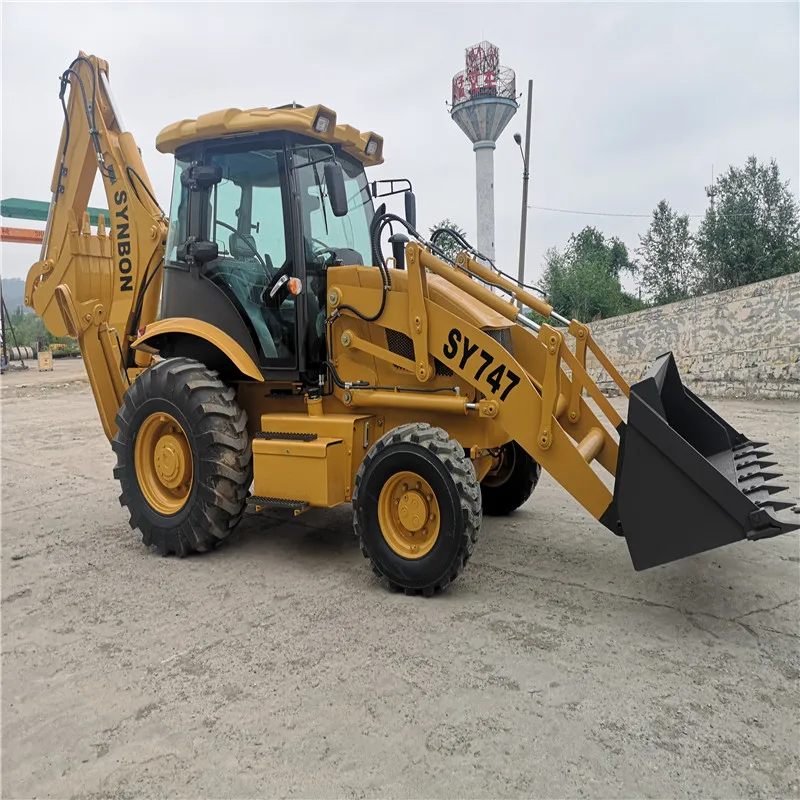 SY747 Excavation Loading Machine Excavator Bucket  Powerful Backhoe Loader