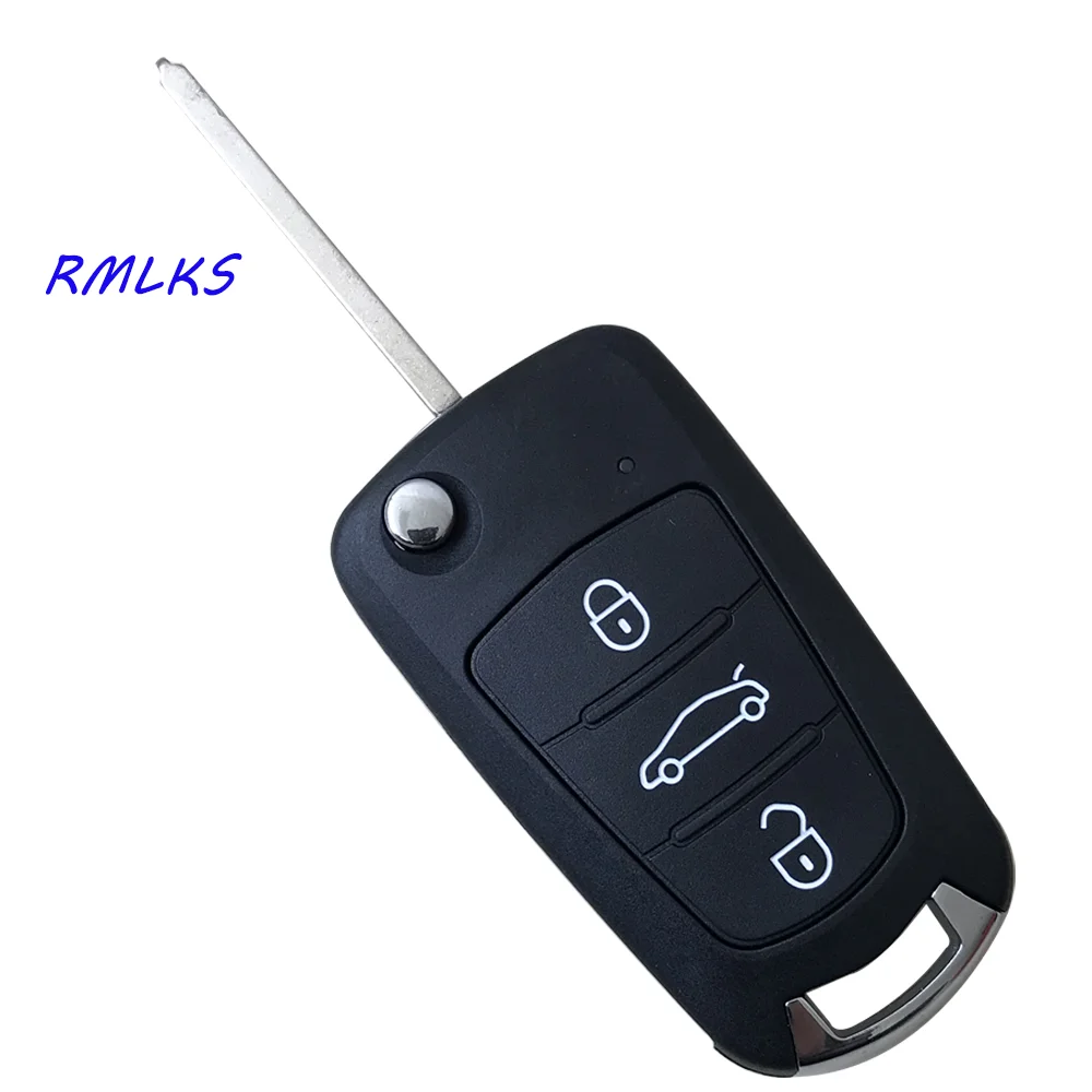 3 Buttons Flip Car Remote Blank Key Shell for GREAT WALL GWM WINGLE 5 WINGLE 6 STEED HAVAL H1 H3 H5 C30 C50 uncut Blade