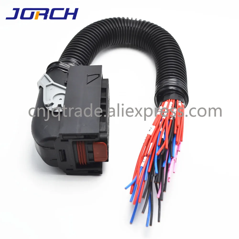 1set 96Pin Way Delphi ECU Connector Auto PC Board Socket With Full Pin Wiring Harness Pigtail for DCM3.2