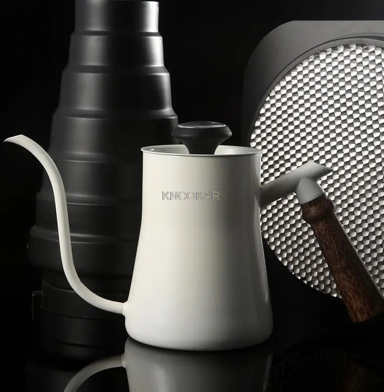 Rvs Temperatuurregeling Pot Met Lange Mond En Opknoping Oren En Fijne Mond, Huishoudelijke Drip Soort Accessoires, koffie