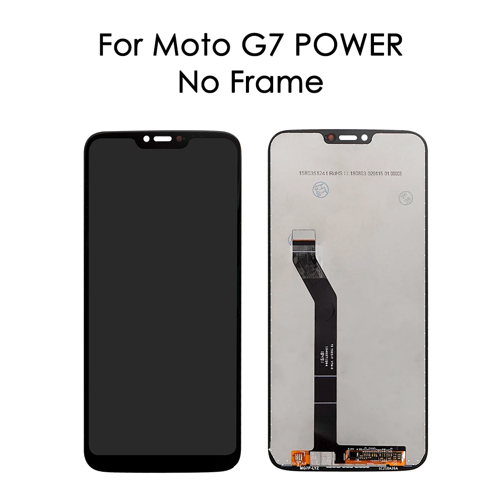 For Motorola Moto G7 G7 Plus LCD Display Touch Screen Digitizer G7 Play G7 Power LCD Assembly LCD Screen Phone Replacement