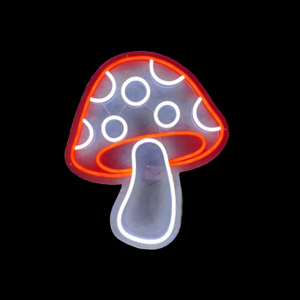 Toadstool Mushroom Neon Sign Handmade Real Glass Tube Party Park Child Gift Bedroom Display Light Lamp Aesthetic Decor 14