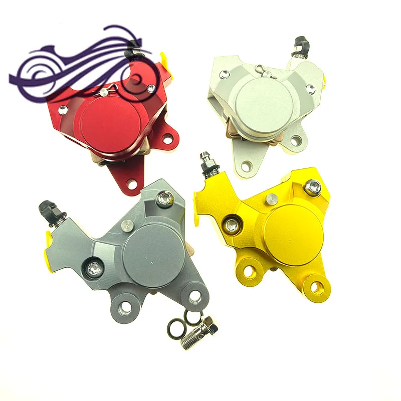 Motorcycle small abalone caliper DIO ZX50/JOG50 BWS100 Fuxi 100 double piston forged CNC brake pump brake disc caliper brake pum