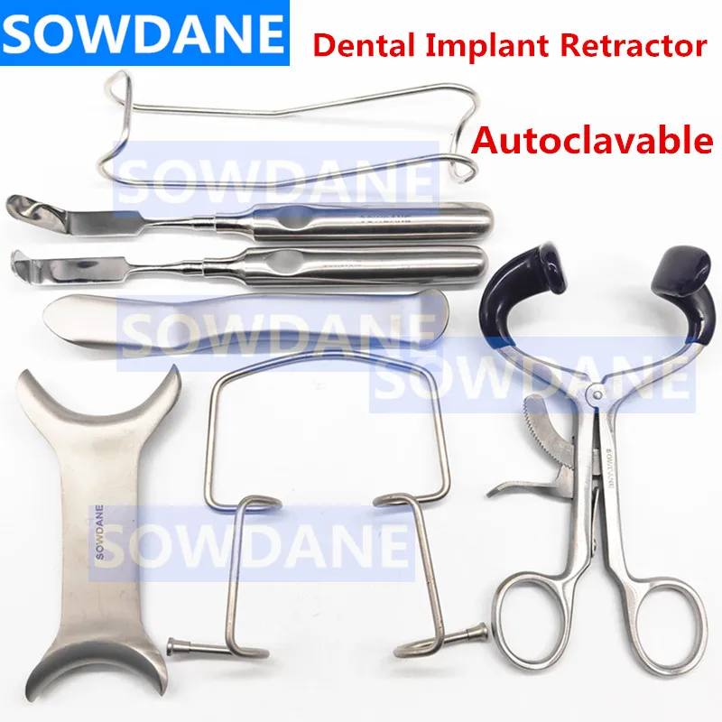 Dental Oral Care Retractor Mouth Opener Dental Lip & Cheek Retractor Autoclavable Mouth gag Dental Implant Instrument Tool