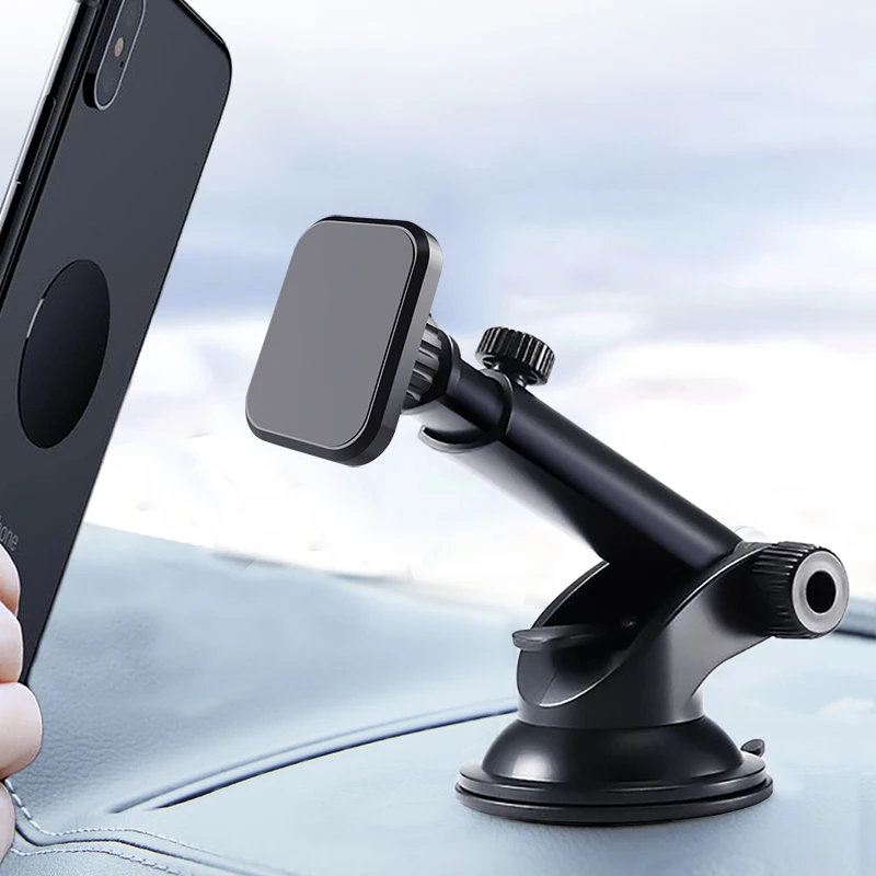 

XMXCZKJ Magnetic Car Phone Holder Universal Car Dashboard Support Smartphone Stand In Car For Phone X 12 Samsung S9 Xiaomi 11 10