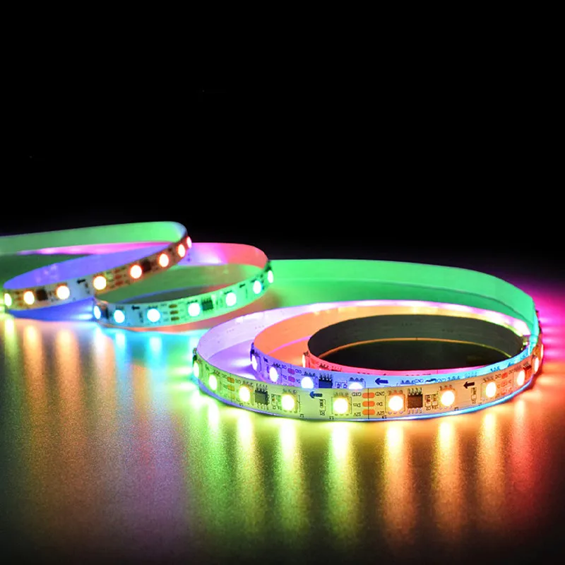 DC12V WS2811 LED Pixels Programmable Strip 30/60 Pixels/leds/m,WS2811IC 5050 RGB SMD White/Black PCB IP30/IP65/IP67 Strip Light