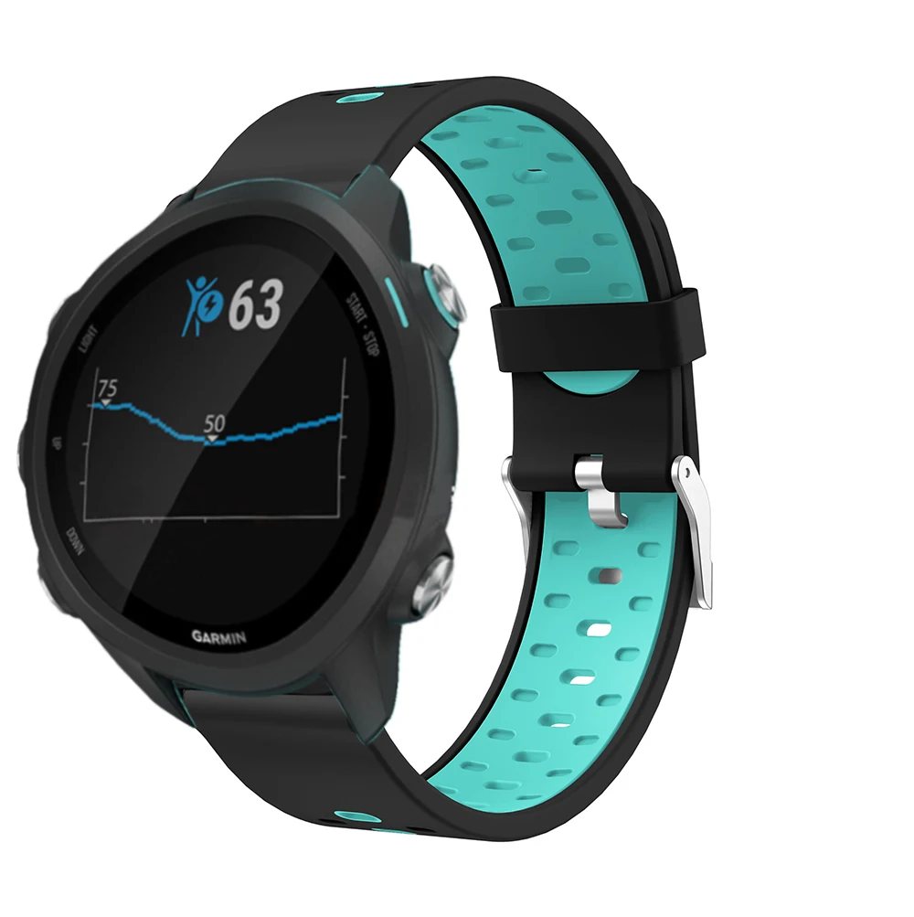 Correa de silicona suave para reloj Garmin Vivoactive 3, para Forerunner 245 245M 645, 20mm
