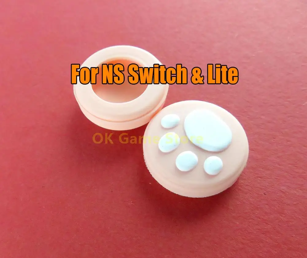 

400pcs/lot Cat Paw Claw Joystick Cover Silicone Analog Joystick Grips Caps for Nintend Switch For ns switch lite Controller