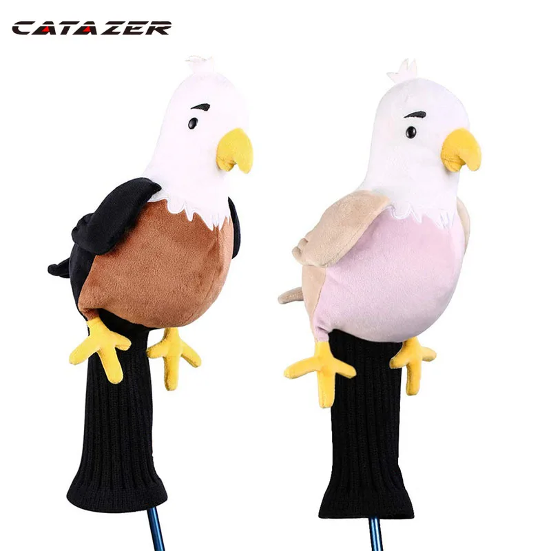 Catazer Plush Golf Driver Club Head Cover Cute Little Bird Golf Club Headcover Protector Drop Ship