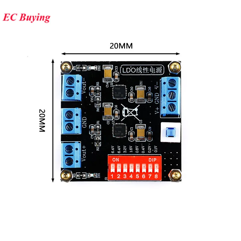 TPS7A4701 TPS7A3301 Ultra Low Ripple Positive and Negative Adjustable UV Ripple Liner Power Supply Module