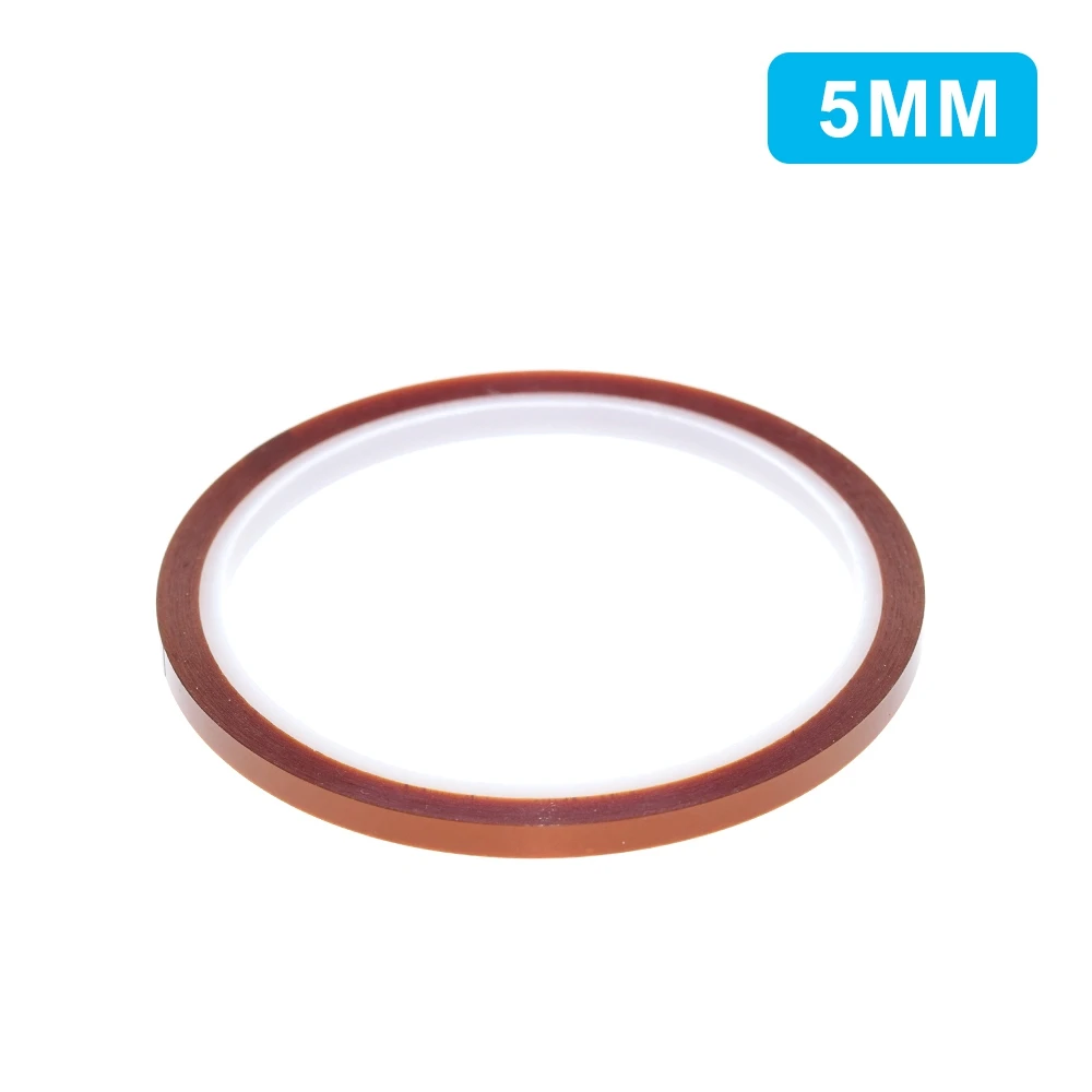 1/3 Stück, 33 Meter x 5–40 mm, hitzebeständiges Polyimidband, hitzebeständige Isolierfolie, selbstklebendes Polyimidband, 10 mm. – Detail 5