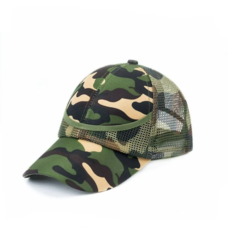 2-7Y Children Summer Mesh Baseball Caps Hip-Hop Cap Tide Sunscreen Adjustable Boys Girls Autumn Camouflage Hats