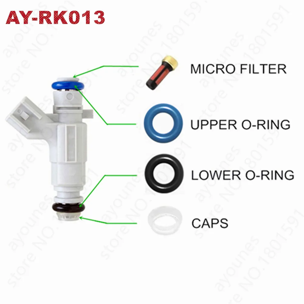 

40kits auto parts fuel injector repair kits for injecto 0280156248 12586373/FJ1025 for Cadillac CTS 2.8L 2005-2006 (AY-RK013)