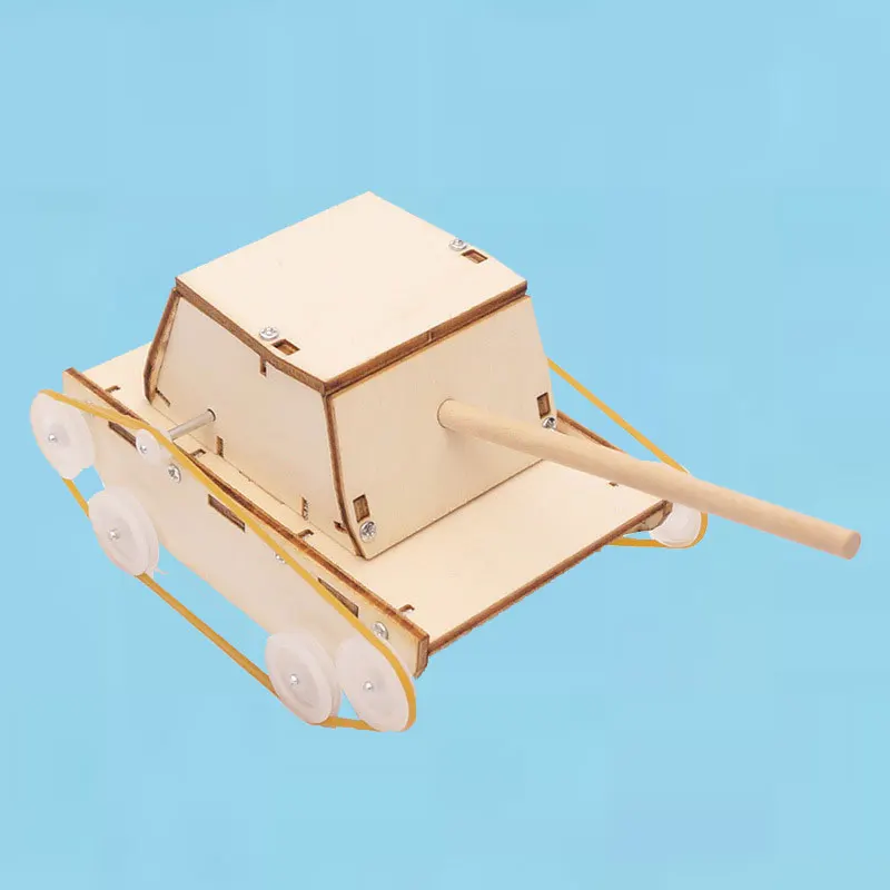 

Wooden Electric Tank Electronic DIY Handmade Tank Kids Educational Building Toy Experimental Model Kit Puzzle For Boys Birthday