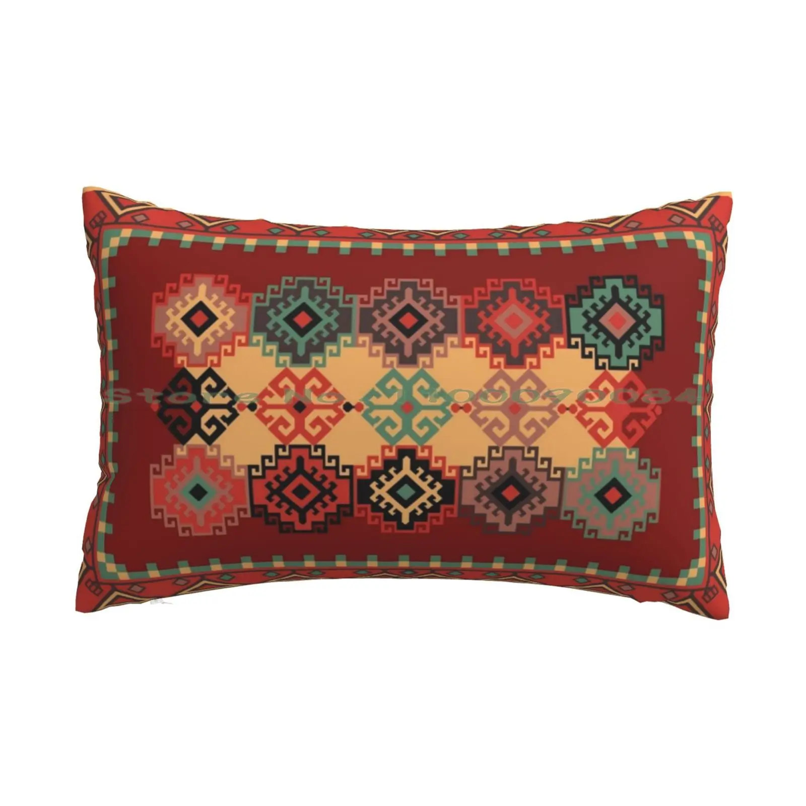 Navajo Pattern Tribal Ethnic Hand Drawn Pillow Case 20x30 50*75 Sofa Bedroom Send It Sender Enduro Mtb Mountain Bike Downhill