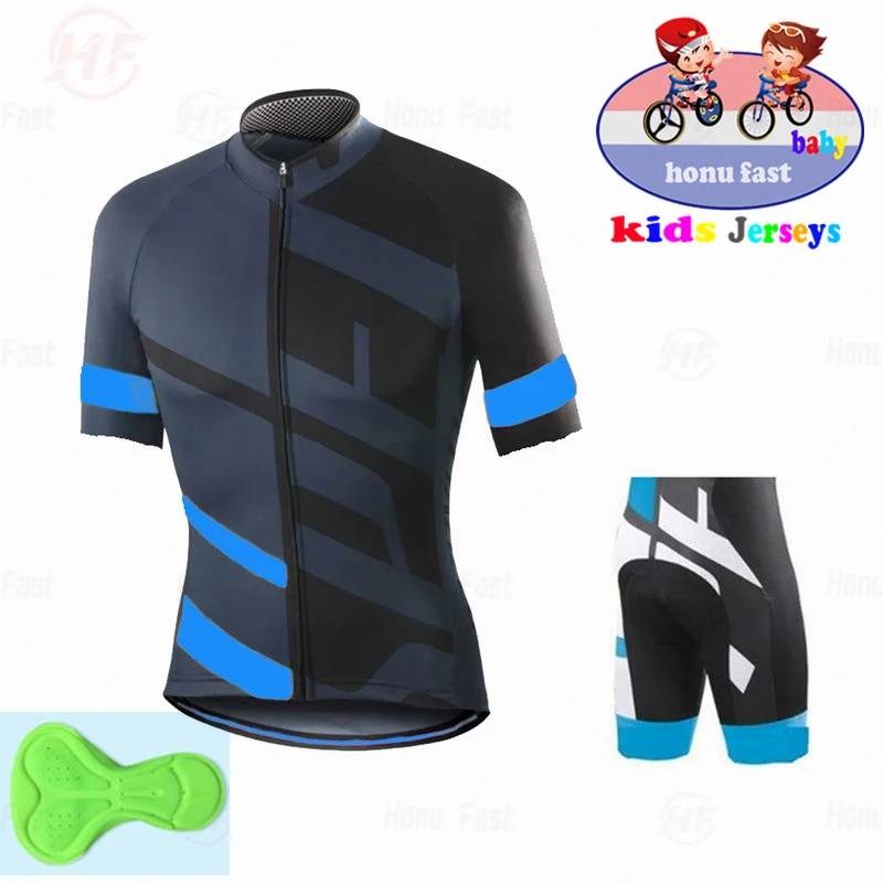 Baby 2022 Kids Short Sleeve Mountain Bike Set Children Cycling Clothing Summer Quick Dry Boys Bicycle Jersey Suit Ropa Ciclismo