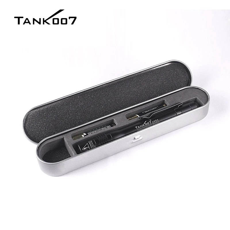 TANK007 UVE2 UV Flashlight 365nm LED Medical Curing Lamp Ultraviolet Dental Black Light Penlight Mini Pen Torch