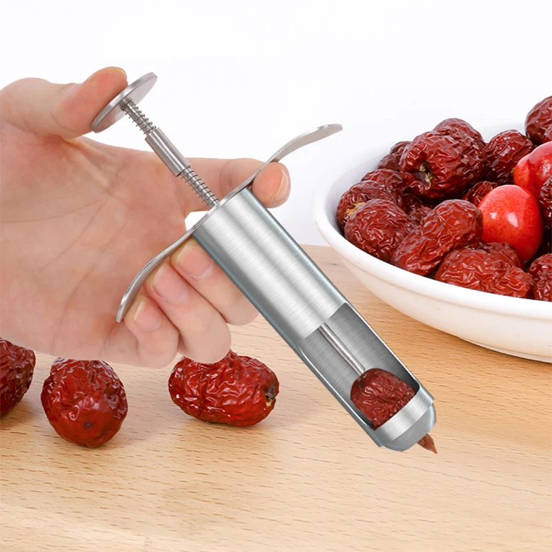 

Jujube Pitting Tool Household Cherry To Removed Core Artifact Multifunctional 304 Stainless Steel Coring and Removing Seeds