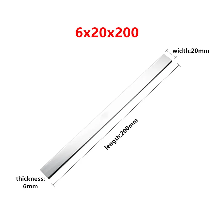 6*8*200 6x10x200 6*16*200 High Speed Steel 6x18x200 6*20*200 6mm High Hardness White Steel Knife CNC Lathe Tool 200mm Fly Cutter