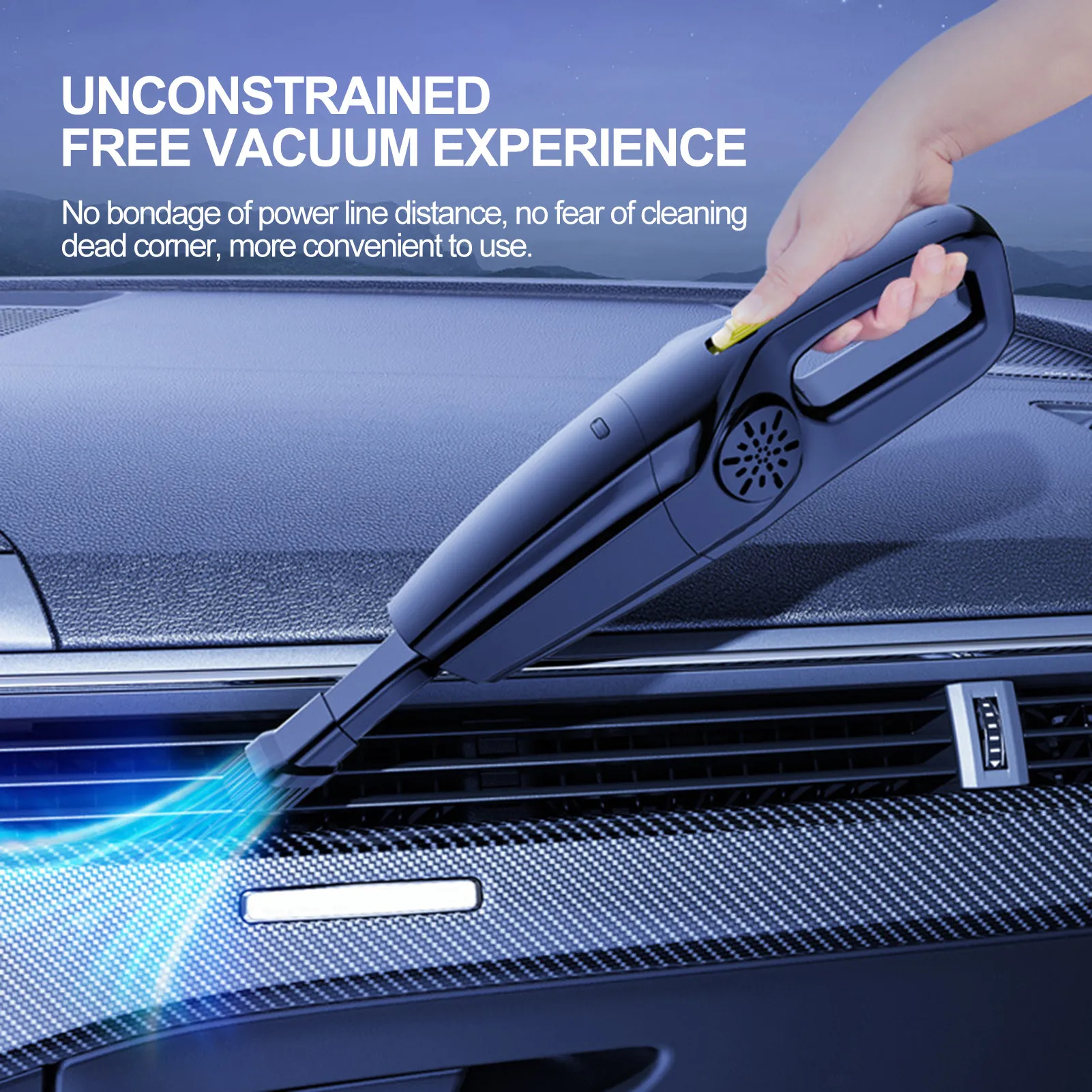 

Car Supplies Car Cleaners Household Small Hand-held High-suction And High-power Machine Low Noise Powerful Car Vacuum Cleaner