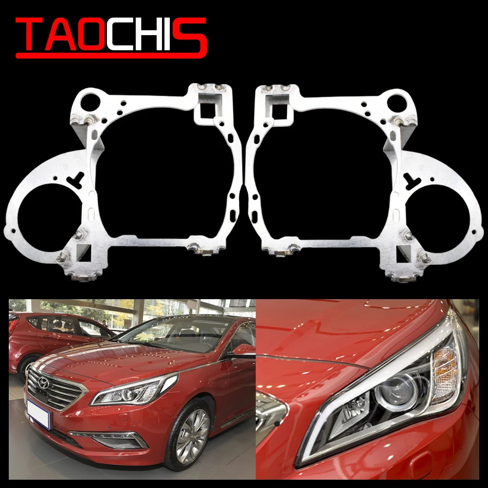 

TAOCHIS Adapter Frame Framework Head Light Transition for Hyundai Sonata 9 Hella 3R G5 5 3.0 inch Projector lens