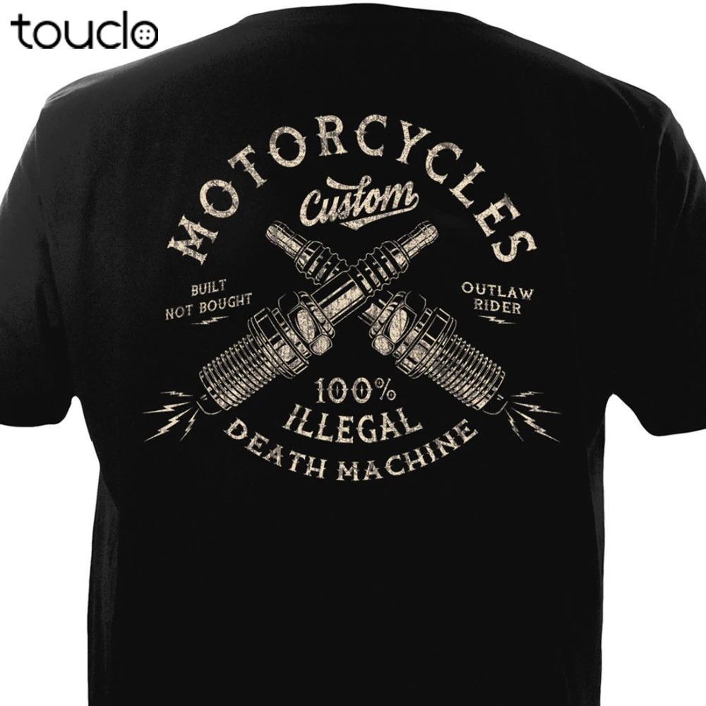 Vintage Motorcycles Custom Biker Chopper Bobber Motard Motorrad Homme 2019 New Print T Shirt Mens Short Sleeve Hot Band T Shirts