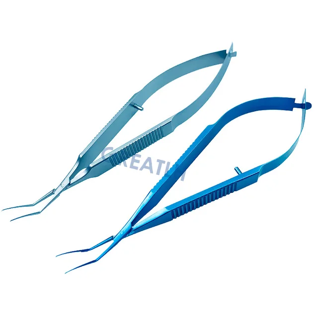 Inamura Capsulorhexis Forceps Pęseta z płaskim uchwytem Weterynaryjne narzędzia okulistyczne do oczu Instrument