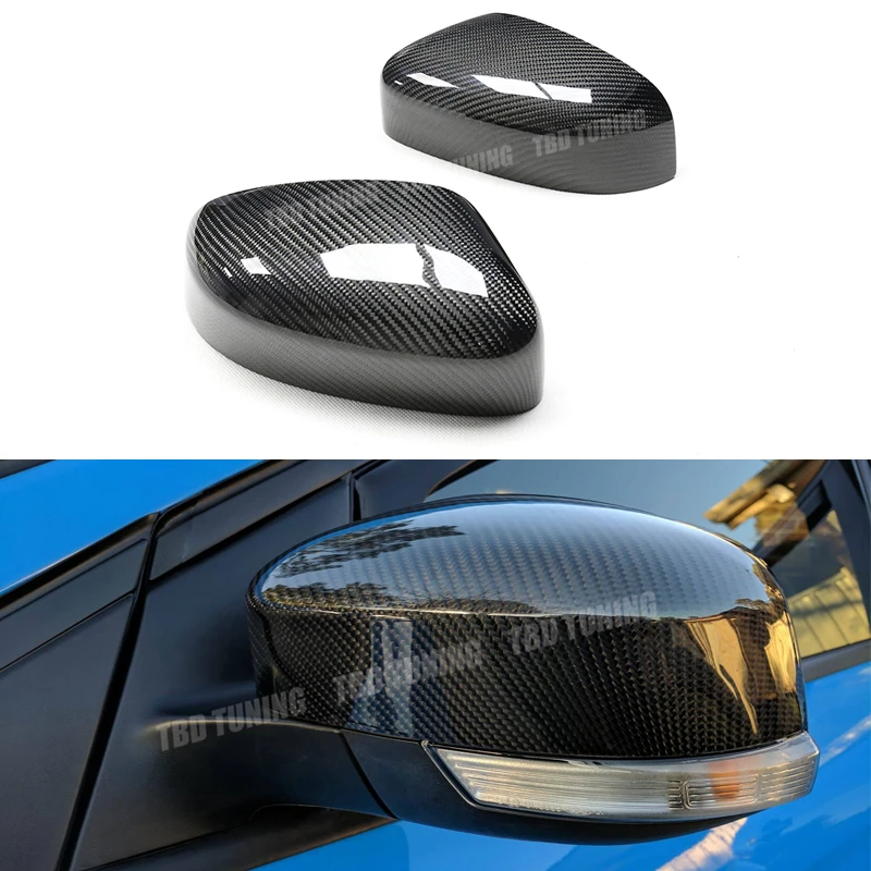 

Real Carbon Fiber Mirror Cover For Ford Focus MK2 MK3 RS ST 2008 2009 2010 2011 2012 2013 2014-2018 Replacement Style