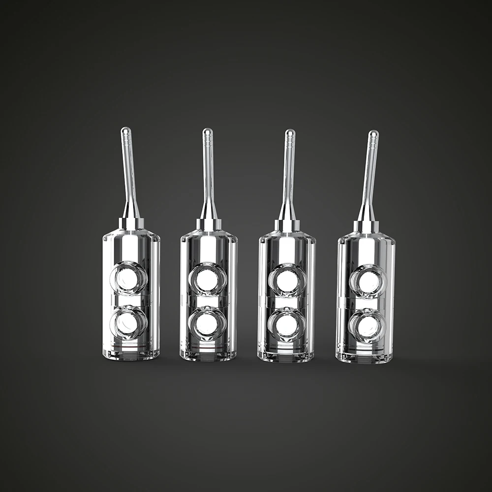 Audiocrast B552g родиевое покрытие 2 мм колонки терминалы проводной штырь винтовой замок кабель провод адаптер с прозрачными крышками Набор Банан