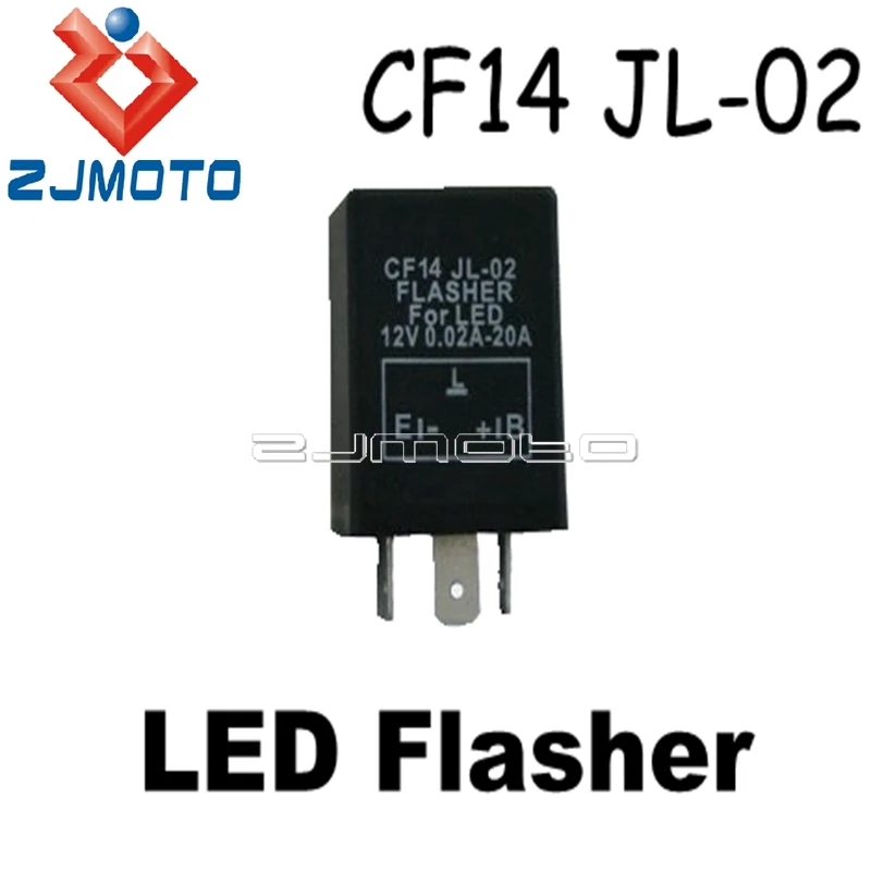 Universal Accessories 12V 3Pin CF-14 JL-02 LED Flasher Blinker Relay Switch Automobile Turn Signal Hyper Flash Blinking Light