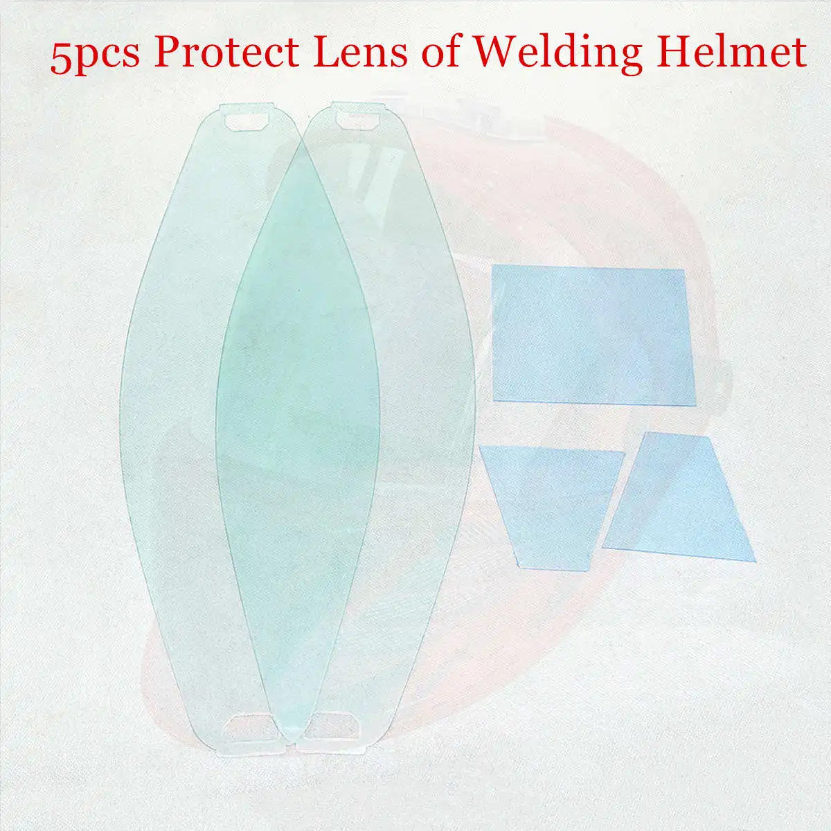 Protect Lens Front Inner Cover Lens 5pcs/set for 3 View Window Auto Darkening Welding Mask EN 379 ANSI CSA AS/NZS Welding Helmet