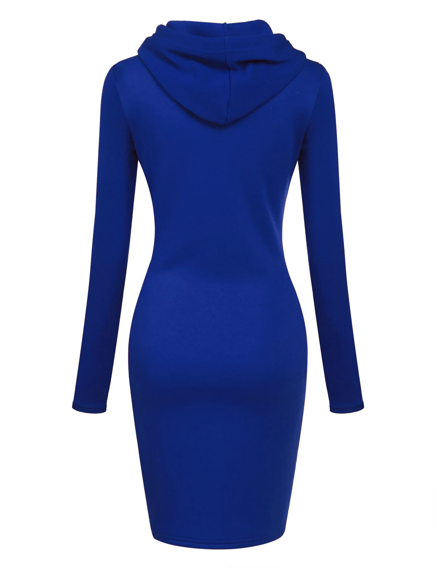 Women long Hooded Sweatshirts Dress 