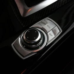 Car Interior Multimedia Buttons Cover Sticker Multimedia Knob Frame Decoration For Bmw F30 F10 F20 F25 F07 X1 X3 X5 X6 3 Series