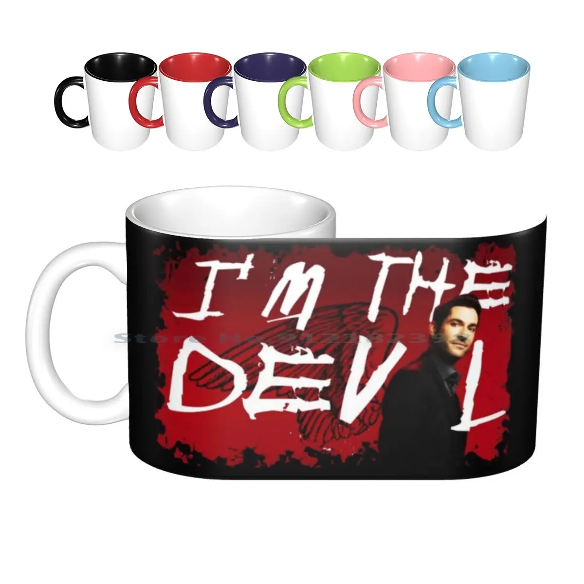 I'm The Devil-Lucifer Ceramic Mugs Coffee Cups Milk Tea Mug Lucifer Lucifer Tom Ellis Decker Decker Maze Espinosa Amenadiel Dan