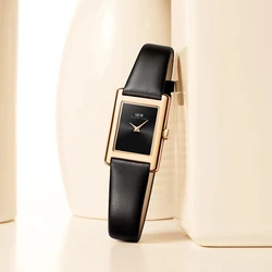 CARNIVAL Fashion Watch for Women Brand Luxury Ladies Square Leather Girls Quartz Wristwatches Waterproof Womens 2025 Reloj Mujer