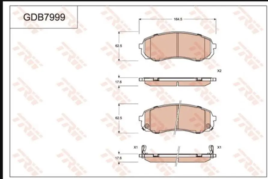 (1pair/kit) Front / Rear Brake pads set for Chinese HAVAL H8 H9 SUV Auto car motor parts