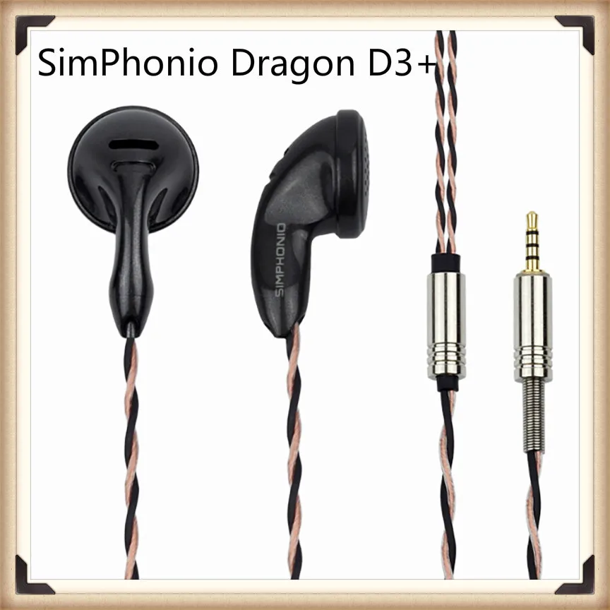 

SimPhonio Dragon D3 Plus D3+ Dynamic HiFi Music Monitor DJ Studio Audiophile Earphone Flat Head PK2 BK CM2000Ti Bell-Ti CHACONNE