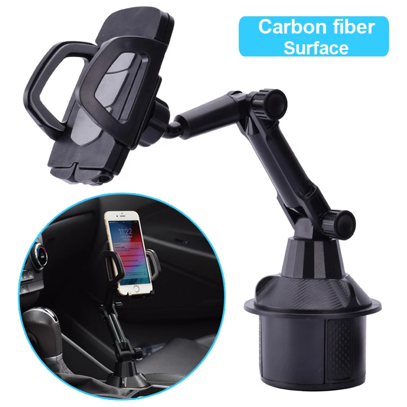 Universal Car Cup Mount Mobile Phone Holder Stand Adjustable Angle Cradle for Cellphone GPS PSP Devices Holder Auto Accessories